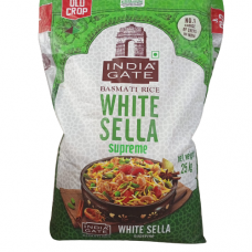 Indiagate whitesella supreme Basmati rice 30kg bag 